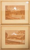 REUBEN LAWES 1910 - PAIR OF CORK CASTLE PICTURES