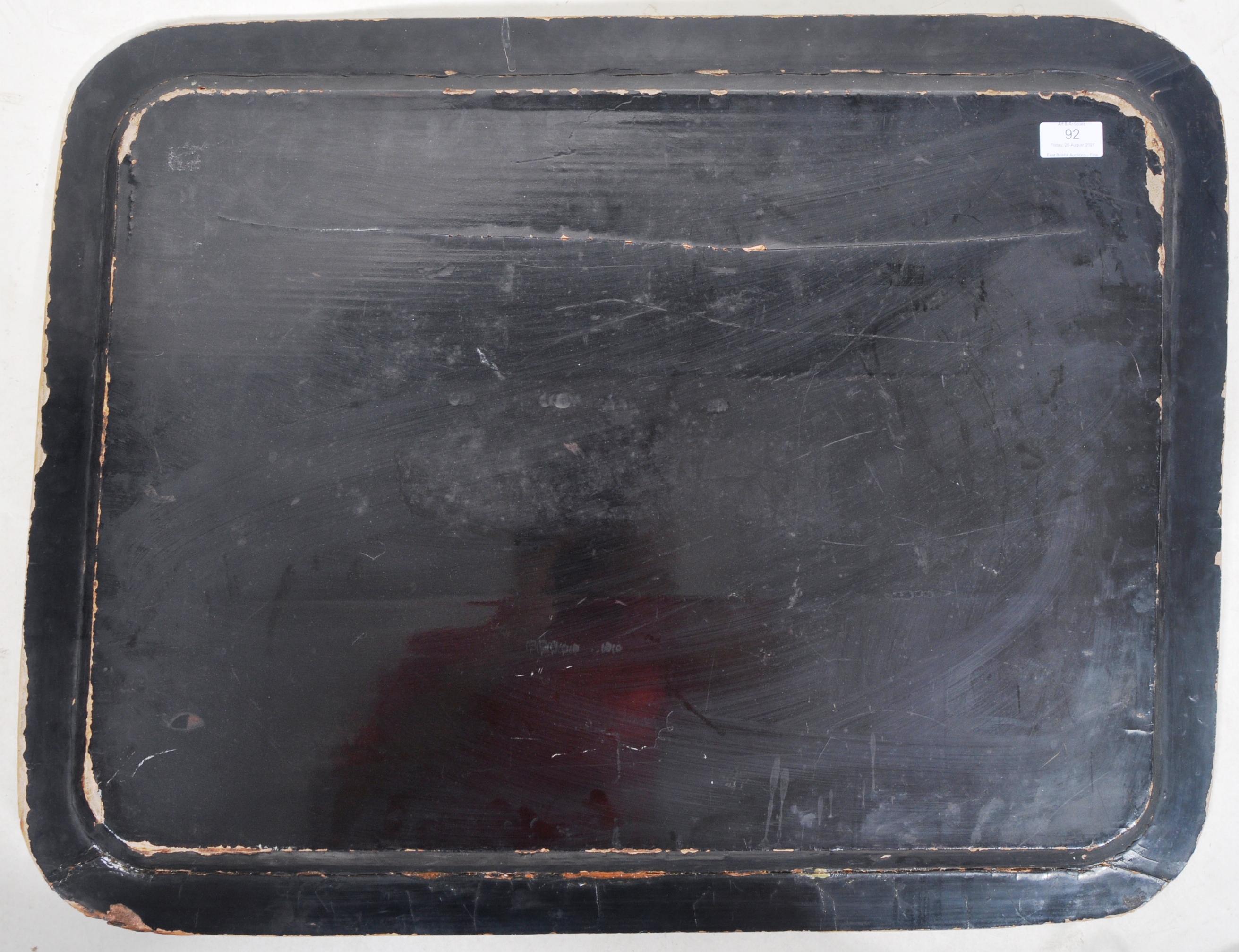 EARLY 19TH CENTURY CHINESE BLACK LACQUER SERVING TRAY - Image 8 of 8