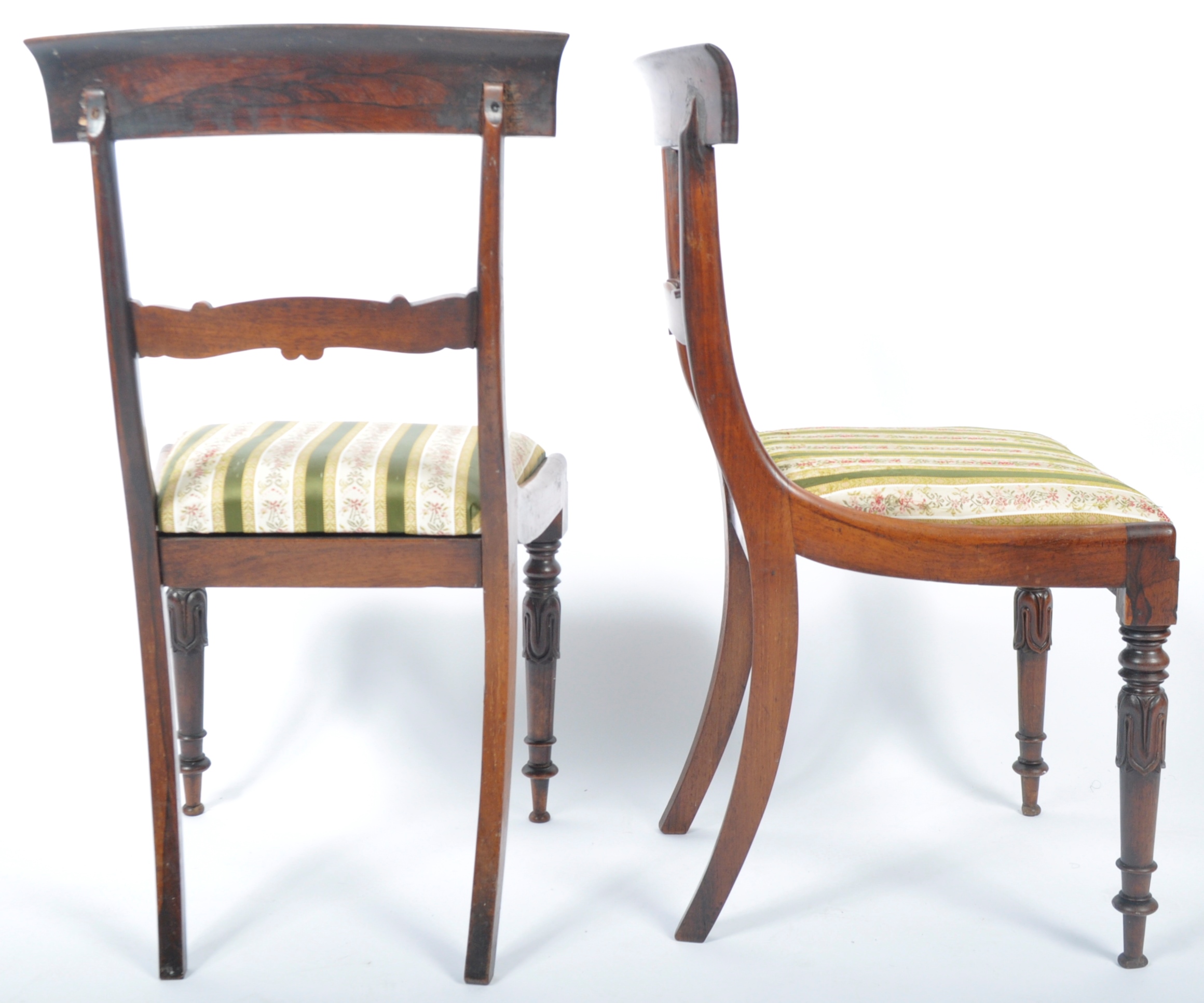 SIX 19TH CENTURY ROSEWOOD DINING CHAIRS IN THE GILLOWS MANNER - Image 10 of 11