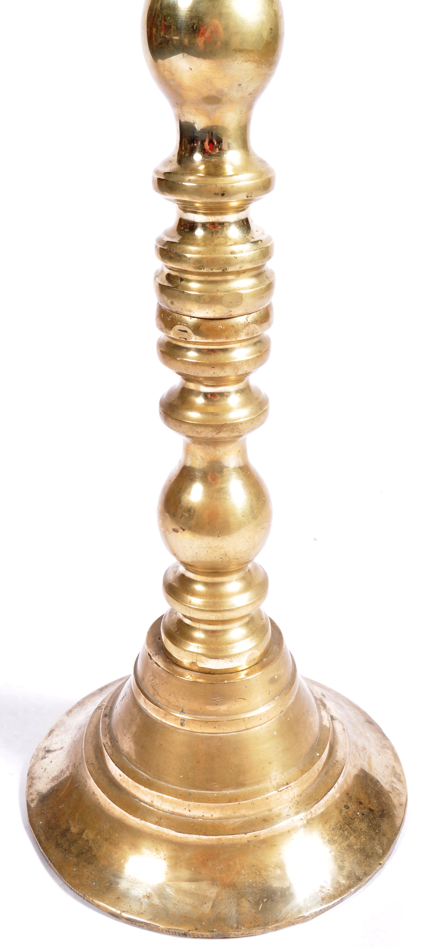 LARGE HEAVY FLOOR STANDING DUTCH CANDLESTICK - Image 4 of 6