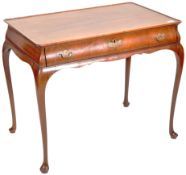 19TH CENTURY MAHOGANY SINGLE DRAWER SILVER TABLE