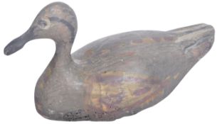 FOLK ART HAND CARVED DECOY DUCK