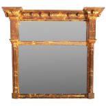 19TH CENTURY REGENCY GILT FRAMED MIRROR