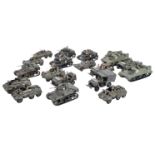 COLLECTION OF VINTAGE PLASTIC MODEL US ARMY TANKS