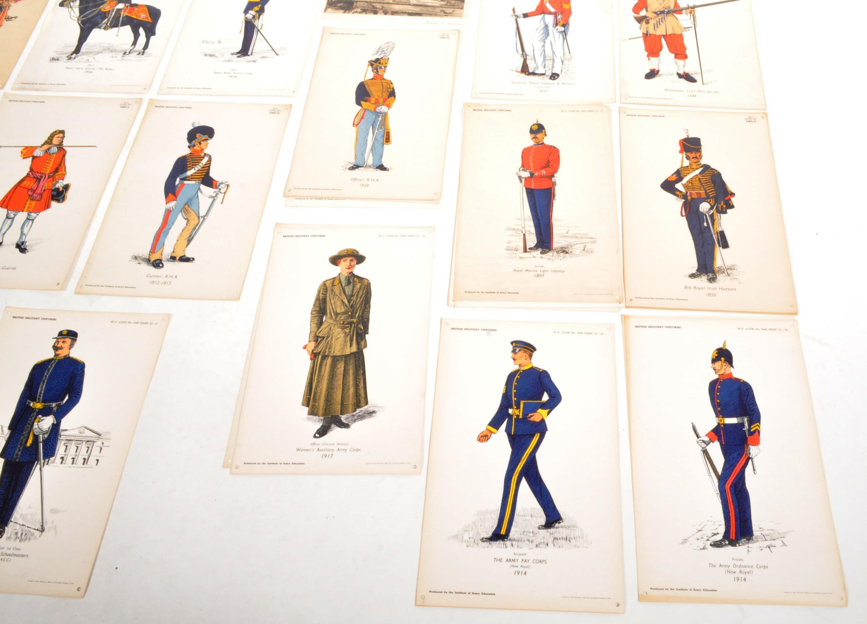 BRITISH MILITARY UNIFORMS - ARMY EDUCATION PRINTS - Image 5 of 8