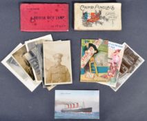 WWI FIRST WORLD WAR POSTCARDS & WAR MEDAL