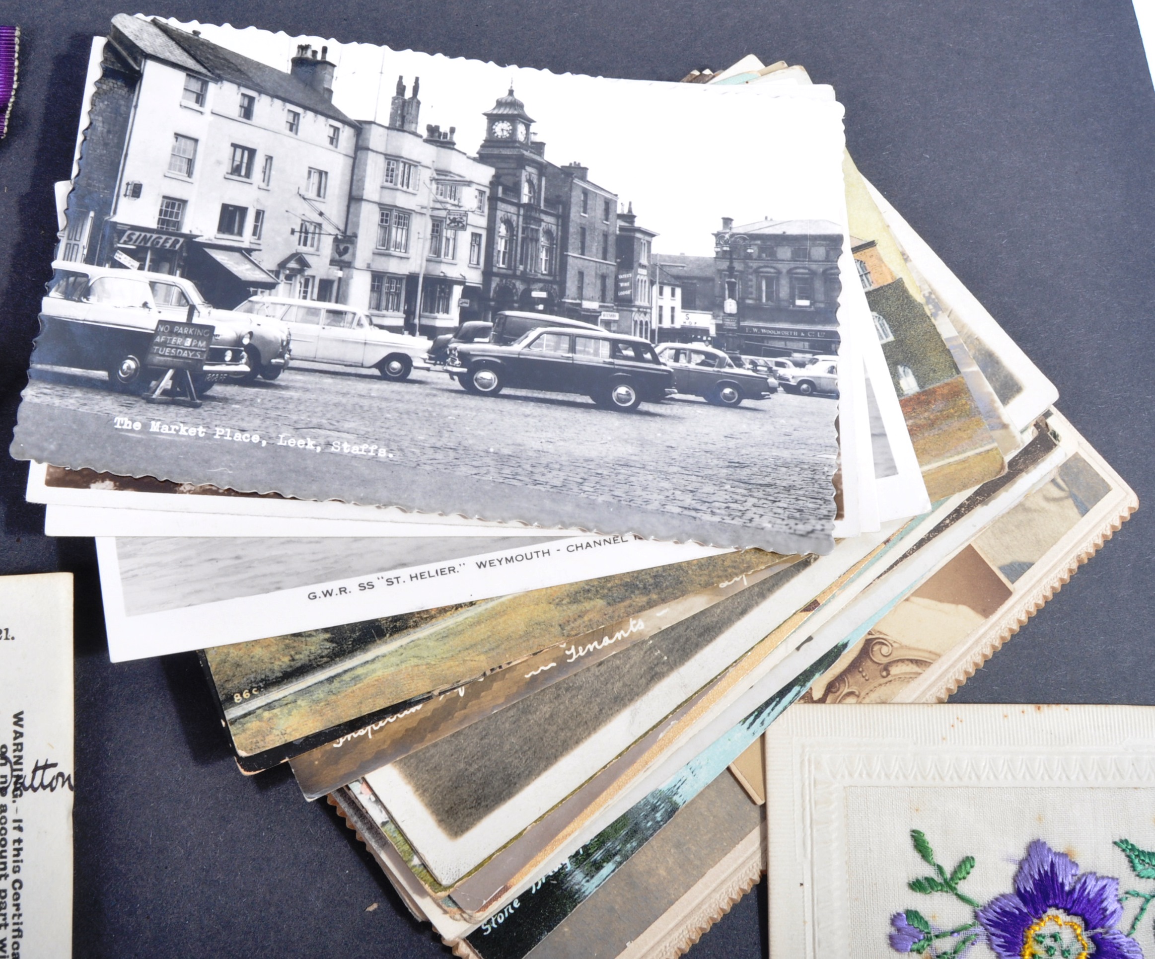 WWI FIRST WORLD WAR - MEDALS & LETTERS FROM FRONT OF PRIVATE IN WARWICKSHIRES - Image 8 of 10