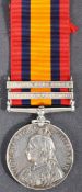 BOER WAR - QUEEN'S SOUTH AFRICA MEDAL - PRIVATE JOHN WITTS GLOUCESTER REGIMENT