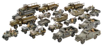 COLLECTION OF VINTAGE PLASTIC MODEL US ARMY TANKS