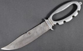 WWI FIRST WORLD WAR ALUMINIUM HANDLED FIGHTING DAGGER / KNIFE