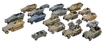 COLLECTION OF VINTAGE PLASTIC MODEL GERMAN MILITARY TANKS