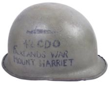 ORIGINAL FALKLANDS WAR SOLDIER'S HELMET SOUVENIR - COMMANDO