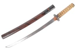 19TH CENTURY JAPANESE WAKIZASHI SHORT SWORD