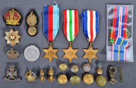 WWII SECOND WORLD WAR MEDAL GROUP & EFFECTS