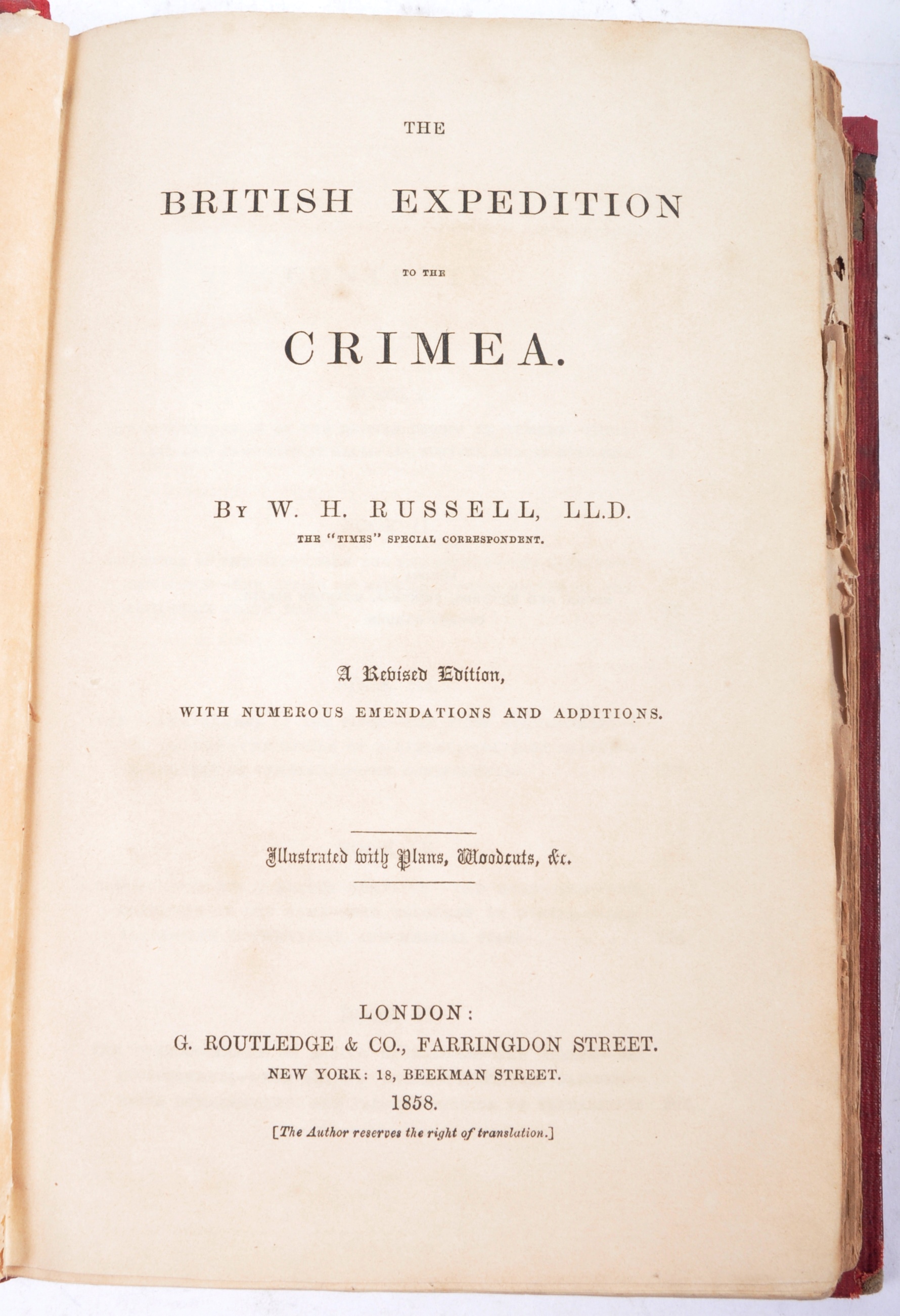 THE BRITISH EXPEDITION TO THE CRIMEA - VICTORIAN BOOK