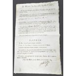 NAPOLEONIC WARS - TWO HANDWRITTEN LETTERS