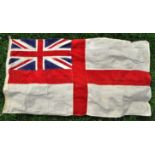 LARGE WWII SECOND WORLD WAR ROYAL NAVY ENSIGN FLAG