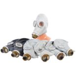 COLLECTION OF X7 RUSSIAN SOVIET UNION GP-5 RESPIRATORS