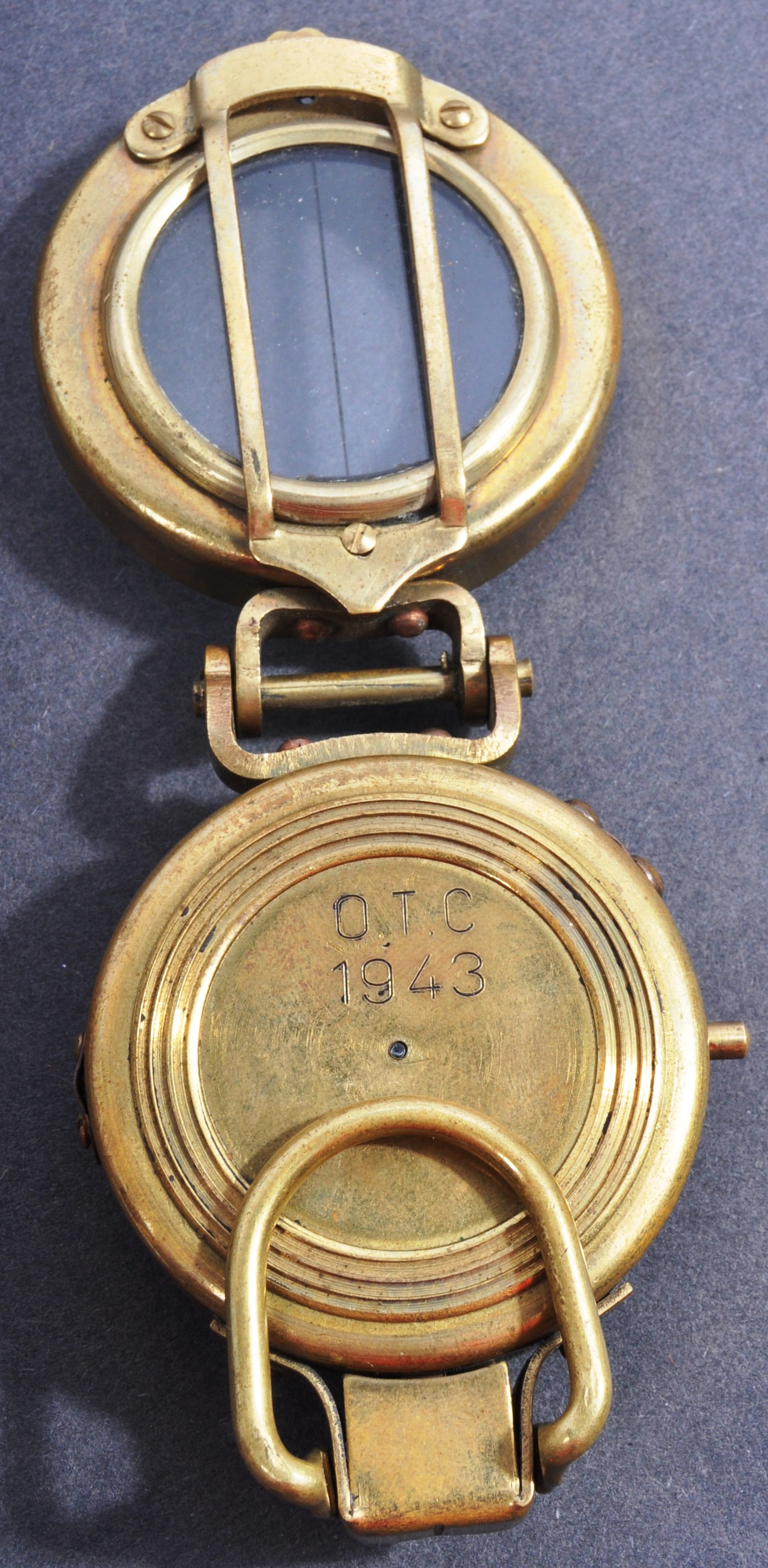 WWII SECOND WORLD WAR OFFICER'S TRAINING CORPS COMPASS 1943 - Image 4 of 7