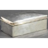 WWI INTEREST - HALLMARKED SILVER PRESENTATION CIGARETTE BOX