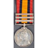 BOER WAR - QUEEN'S SOUTH AFRICA MEDAL - PRIVATE IN WORCESTER REG