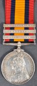 BOER WAR - QUEEN'S SOUTH AFRICA MEDAL - PRIVATE IN WORCESTER REG