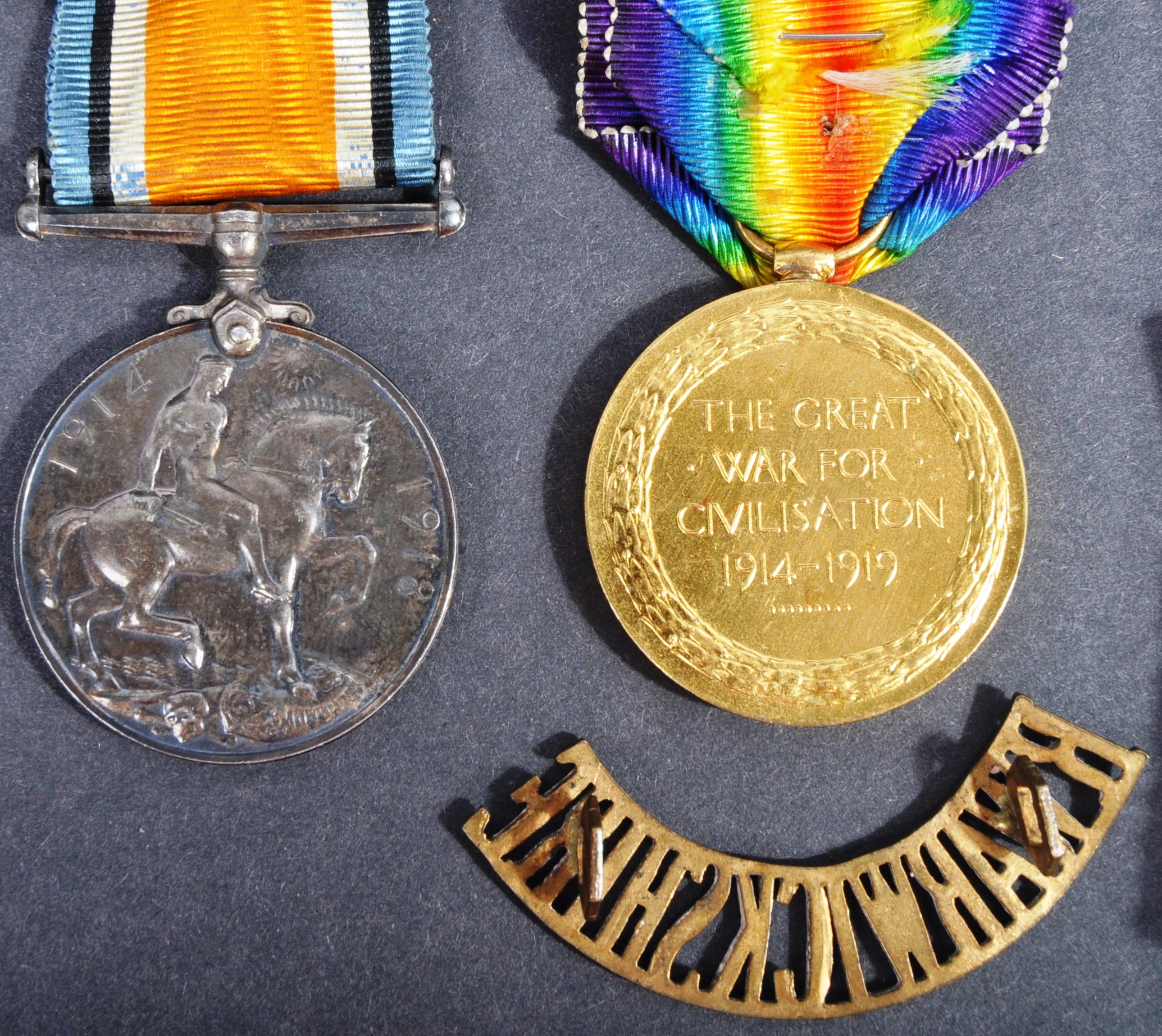 WWI FIRST WORLD WAR - MEDALS & LETTERS FROM FRONT OF PRIVATE IN WARWICKSHIRES - Image 10 of 10