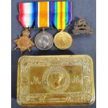 WWI FIRST WORLD WAR MEDAL GROUP - SGT IN ROYAL BERKSHIRE REGIMENT