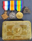 WWI FIRST WORLD WAR MEDAL GROUP - SGT IN ROYAL BERKSHIRE REGIMENT