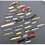 LARGE COLLECTION OF ASSORTED VINTAGE PEN KNIVES