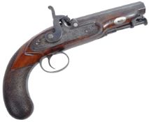 19TH CENTURY WESTLEY RICHARDS PERCUSSION 'MAN STOPPER' PISTOL