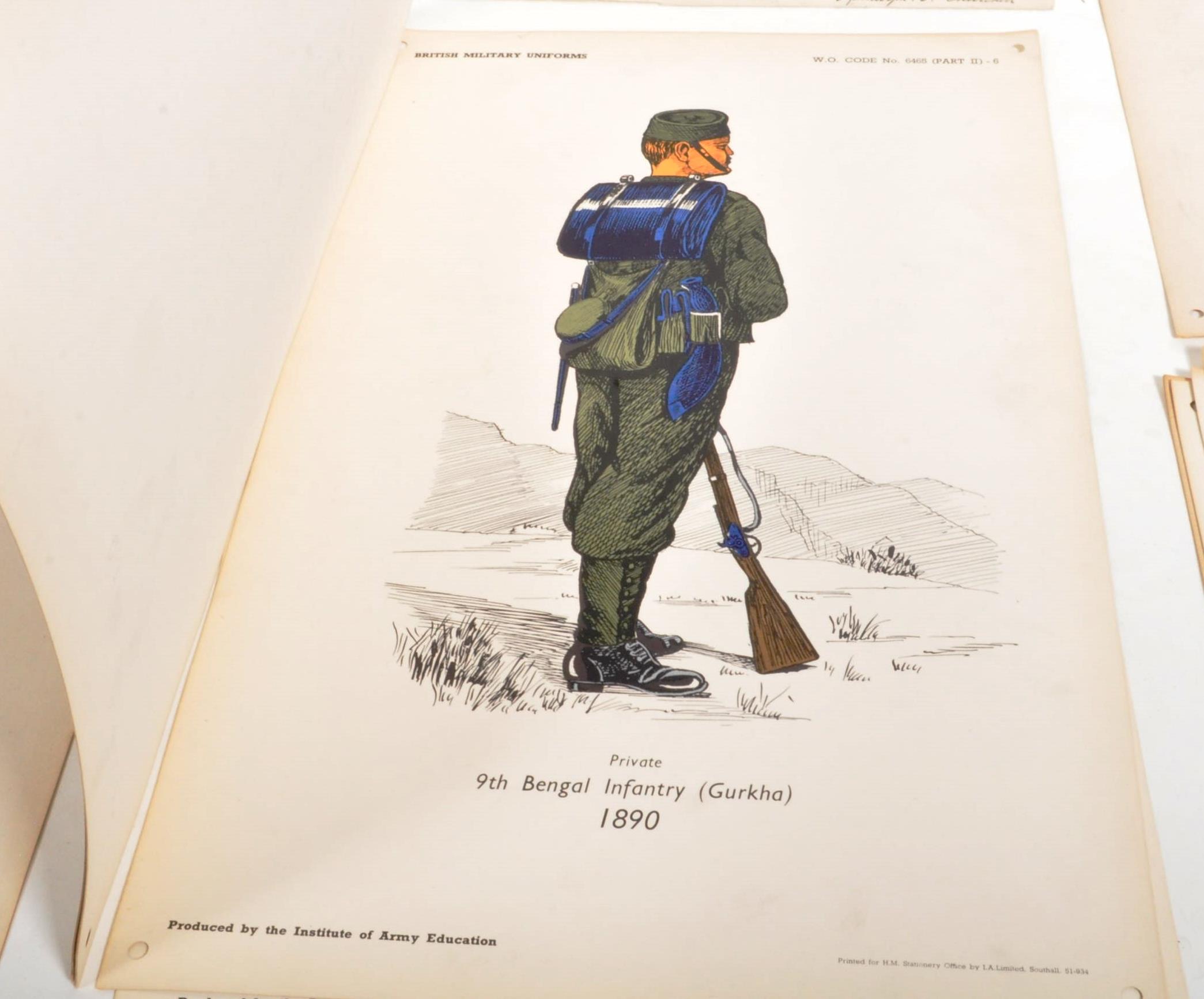 BRITISH MILITARY UNIFORMS - ARMY EDUCATION PRINTS - Image 8 of 8