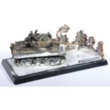 WWII SECOND WORLD WAR - DIORAMA OF A GERMAN TIGER TANK IN SNOW