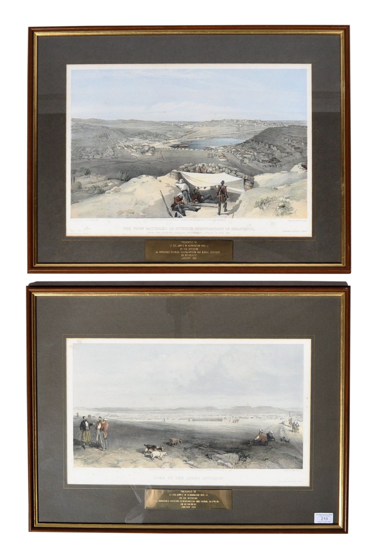 COLLECTION OF EW HERRINGTON - TWO 19TH CENTURY FRAMED PRINTS
