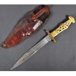 19TH CENTURY JOSEPH RODGERS NO.6 FOLDING KNIFE & SCABBARD