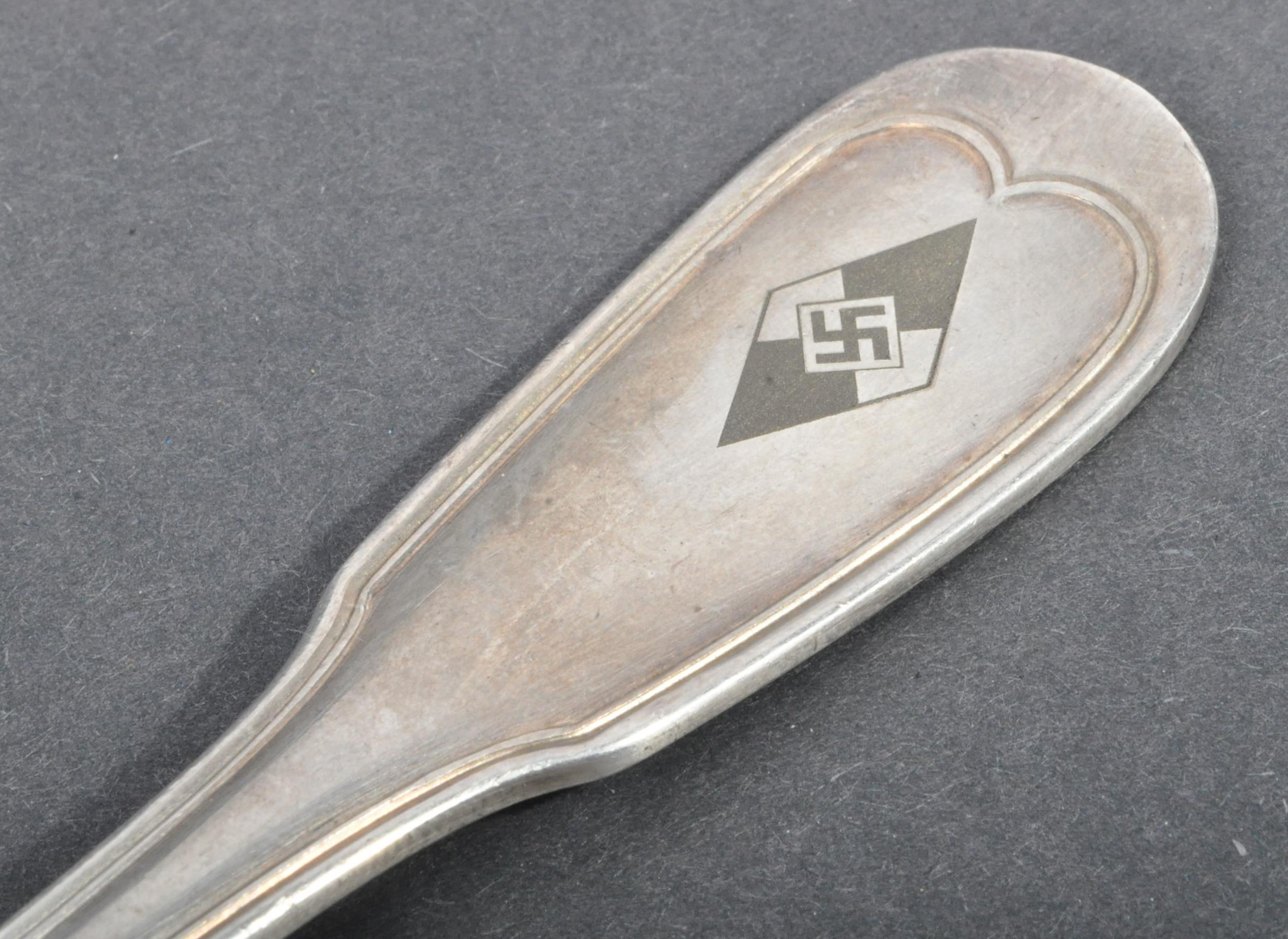 WWII SECOND WORLD WAR HITLER YOUTH DESERT SPOON - Image 2 of 5