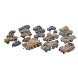 COLLECTION OF VINTAGE PLASTIC MODEL GERMAN MILITARY TANKS