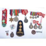 WWII SECOND WORLD WAR DANISH MEDAL GROUP & RELATED BADGES