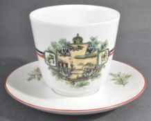 WWI INTEREST - GERMAN VOHENSTRAUSS CERAMIC CUP WITH ZEPPELIN