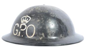 WWII BRITISH HOME FRONT GENERAL POST OFFICE ARP HELMET