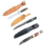 COLLECTION OF X3 20TH CENTURY DAGGERS / KNIVES