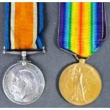 WWI FIRST WORLD WAR - MEDAL PAIR TO PRIVATE IN ROYAL FUSILIERS