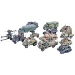 COLLECTION OF VINTAGE PLASTIC MODEL MILITARY TANKS