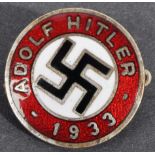 ORIGINAL ADOLF HITLER NSDAP NAZI PARTY MEMBER'S BADGE