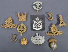 BRITISH ARMY WWI & WWII RELATED CAP BADGES