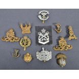 BRITISH ARMY WWI & WWII RELATED CAP BADGES