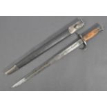 WWI WEST AUSTRALIA VOLUNTEERS 1907 PATTERN RIFLE BAYONET