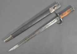 WWI WEST AUSTRALIA VOLUNTEERS 1907 PATTERN RIFLE BAYONET