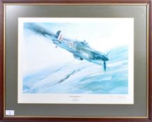 ROBERT TAYLOR - BATTLE OF BRITAIN VC - ERIC L. KIGHTLEY SIGNED PRINT