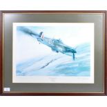 ROBERT TAYLOR - BATTLE OF BRITAIN VC - ERIC L. KIGHTLEY SIGNED PRINT